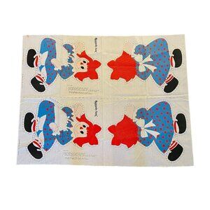 Vintage 1978 Raggedy Ann Cut & Sew Pillow Doll Pattern Form Set of 2